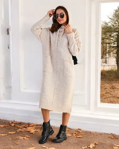 Robe-pull longue pour femme Royalfashion