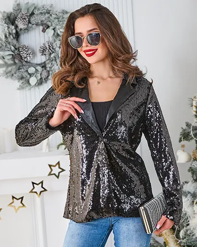 Blazer pour femmes Royalfashion avec sequins