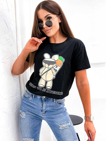 Royalfashion T-shirt imprimé pour femme