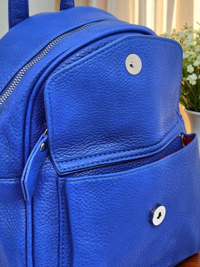 Sac 
à dos pour femmes Ariadne Bianco Azzurro RoyalEco Królewska Moda 25x25x10