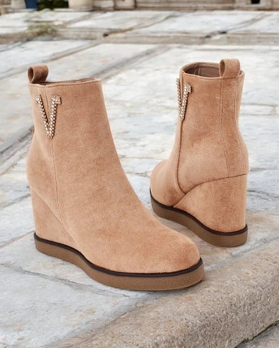Royalfashion Nerias Bottes à talons pour femmes
