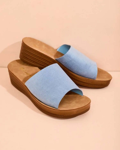 Royalfashion Tongs à talon bas Saffil pour femme
