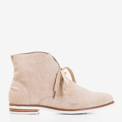 Bottines à talons plats beiges Natania - Footwear 1