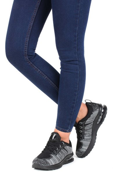 Czarne adidasy FITNESS - Obuwie