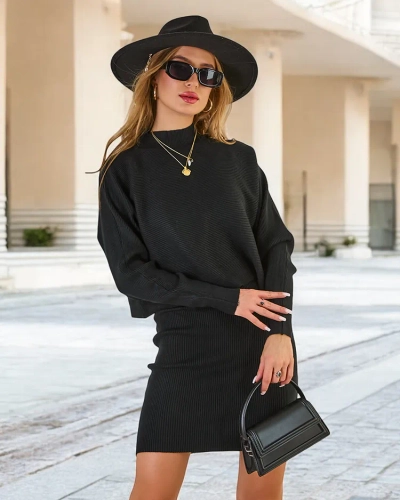 Royalfashion Ensemble femme avec pull et robe