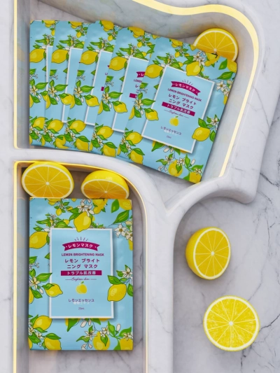 Masque Tissu Visage CITRON