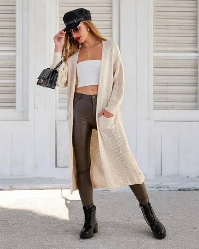 Royalfashion Pull couvre-lit tricoté pour femme