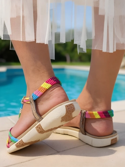 Sandales pour femmes Royalfashion avec décorations Veve
