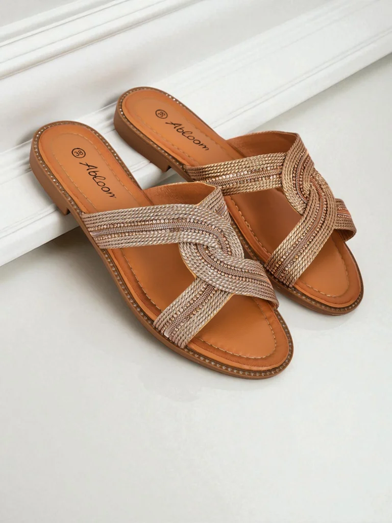 Royalfashion Mules tressées pour femmes Woven Breeze