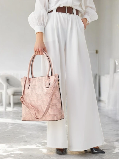 Sac à main pour femmes en cuir verni Royalfashion avec embossage