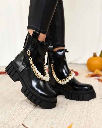 Royalfashion Bottes pour femmes noires Zifosca