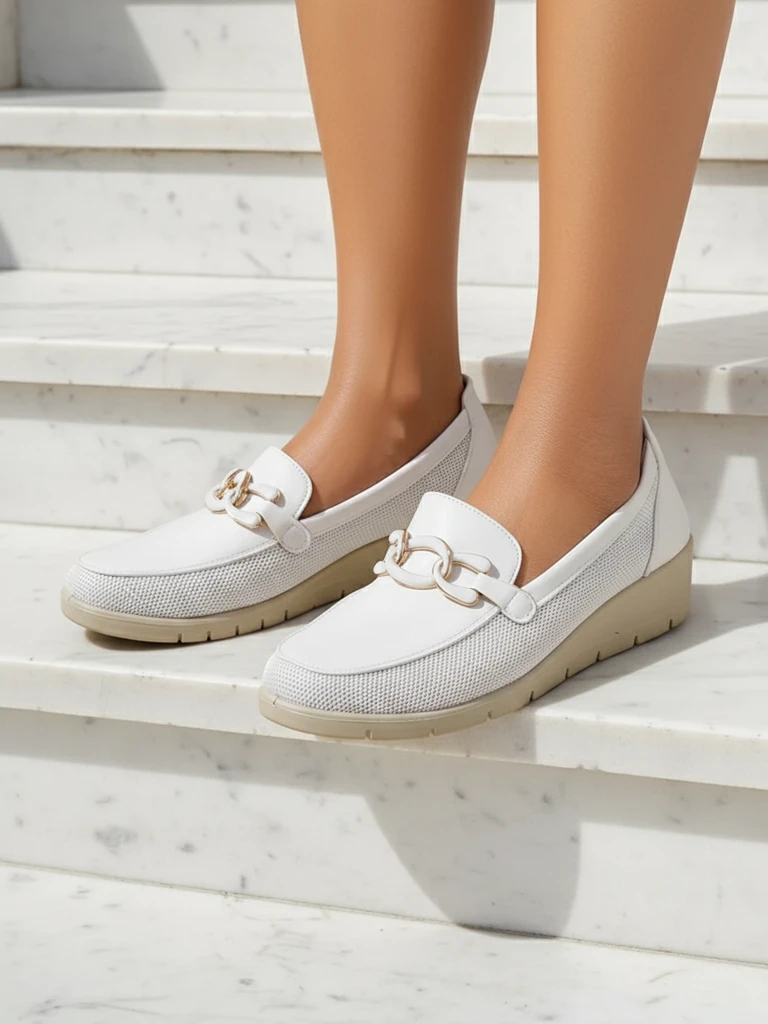 Bianca Classica Chaussures pour Femmes à Plateformes Compensées