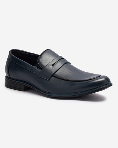 Demi-souliers classiques pour hommes bleu marine Jerif - Chaussures