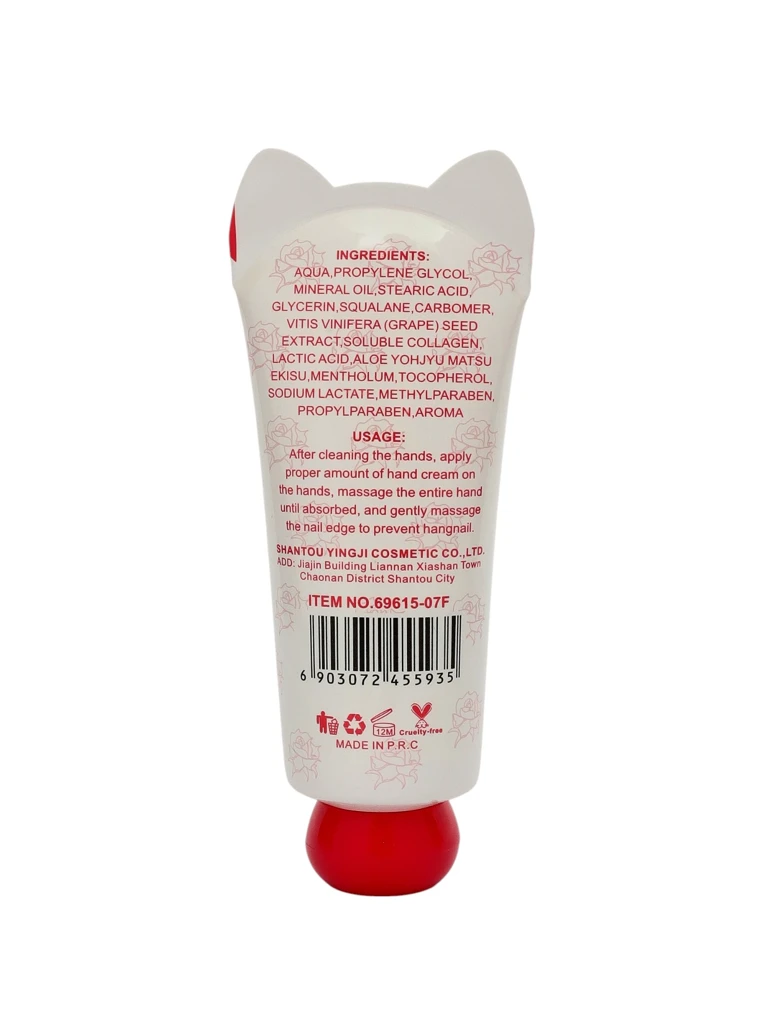 Crème hydratante pour les mains à la rose