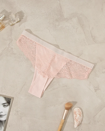 Royalfashion Slip de soutien-gorge en dentelle rose vif