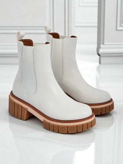 Bottines à talon bloc en nubuck écologique Amber Walk