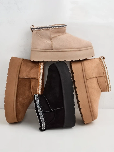 Royalfashion Bottes courtes pour femmes a'la bottes de neige Xoalla