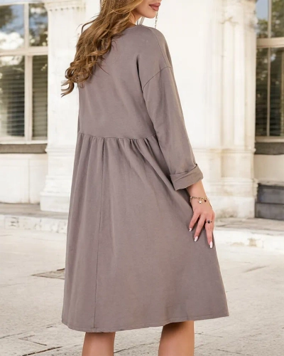 Royalfashion Robe en tissu pour femme