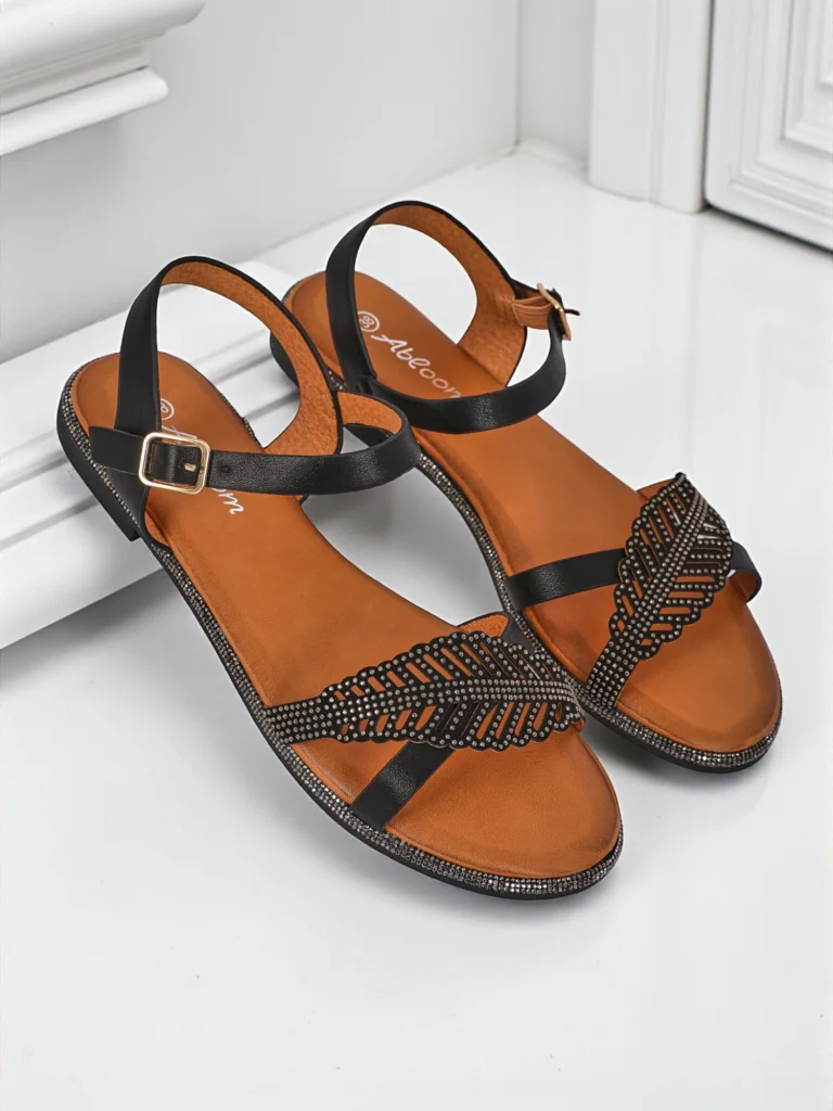 Royalfashion Sandales plates pour femmes Willow Grace