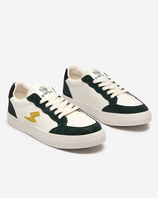 OUTLET Baskets de sport blanches et vertes pour femmes Rozzuci- Footwear