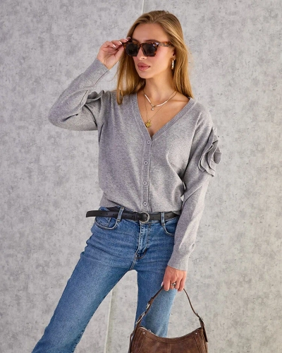 Royalfashion Pull femme déboutonné