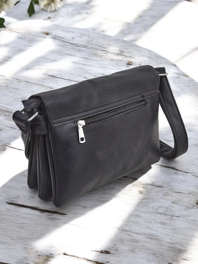 Royalfashion Petit sac à main pour femmes en éco-cuir avec 3 compartiments