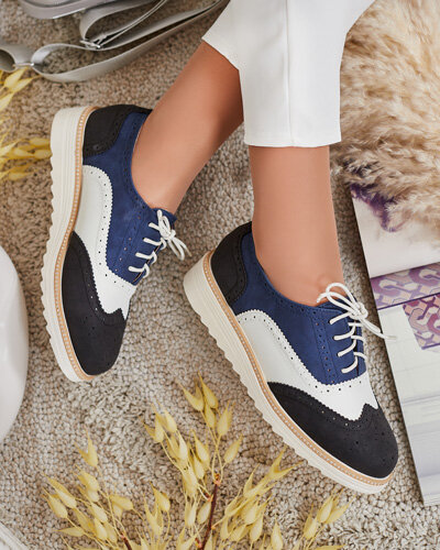 Royalfashion Demi-pieds Novlas à lacets pour femme