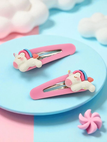 Barrettes colorées Angelicornia