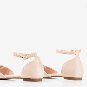 Ballerines beiges avec bout pointu Mosla - Chaussures 1