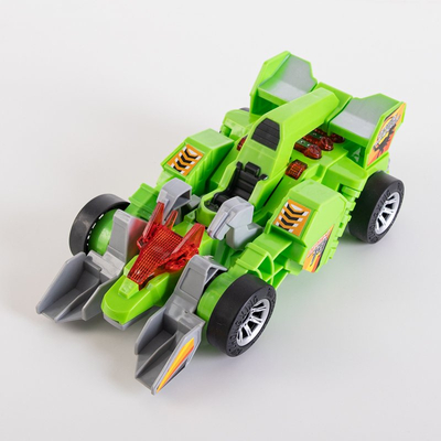 Voiture dinosaure rougeoyante verte - Jouets