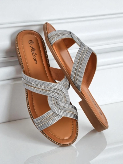 Royalfashion Mules tressées pour femmes Woven Breeze
