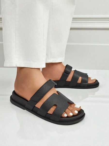 Mules en éco-cuir pour femmes Royalfashion ReppiFlex