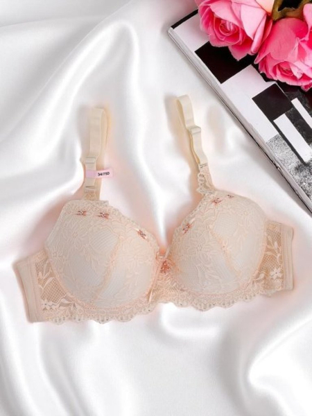 Royalfashion Soutien-gorge rembourré en dentelle pour femme Delicate Grace