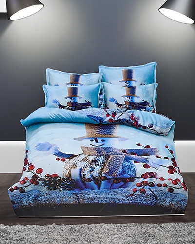 Royalfashion Linge de lit de Noël 160x200 3 pièces