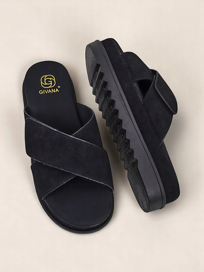 Royalfashion Sandales plates pour femmes Evre