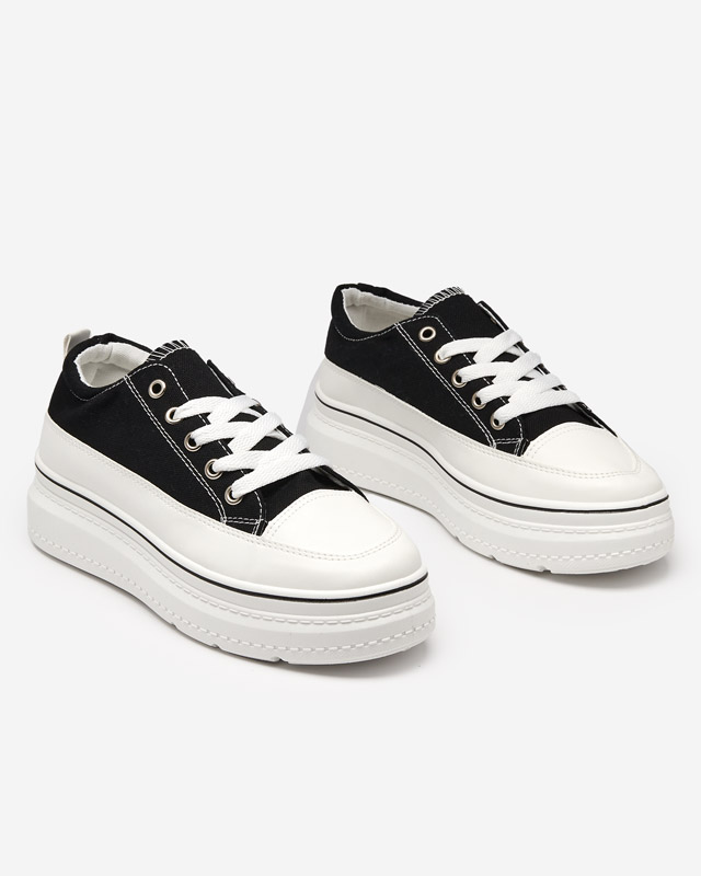 OUTLET Baskets noires pour femmes sur la plateforme Veritar - Footwear