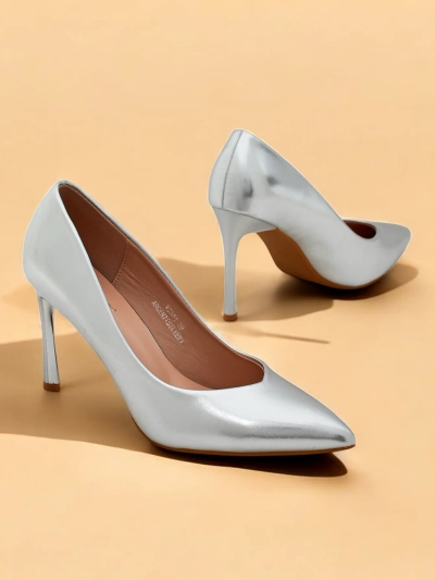 Royalfashion Escarpins classiques à talons aiguilles pour femmes, de style pointu, modèle Doemi