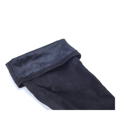 Czarne, długie kozaki na słupku Tia- Obuwie