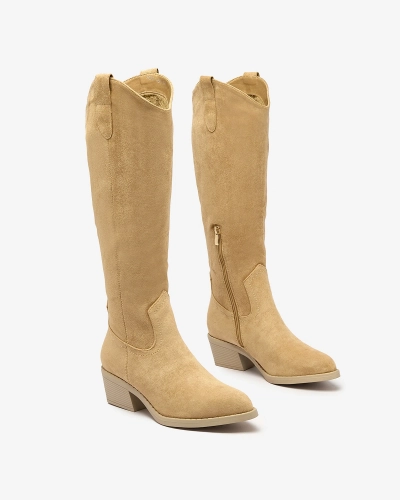 Royalfashion Bottes isolées pour femmes en camel Comfy Elegance