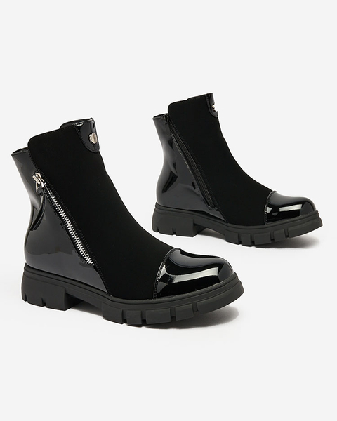Royalfashion Bottes noires mattes pour femmes Dedaheh