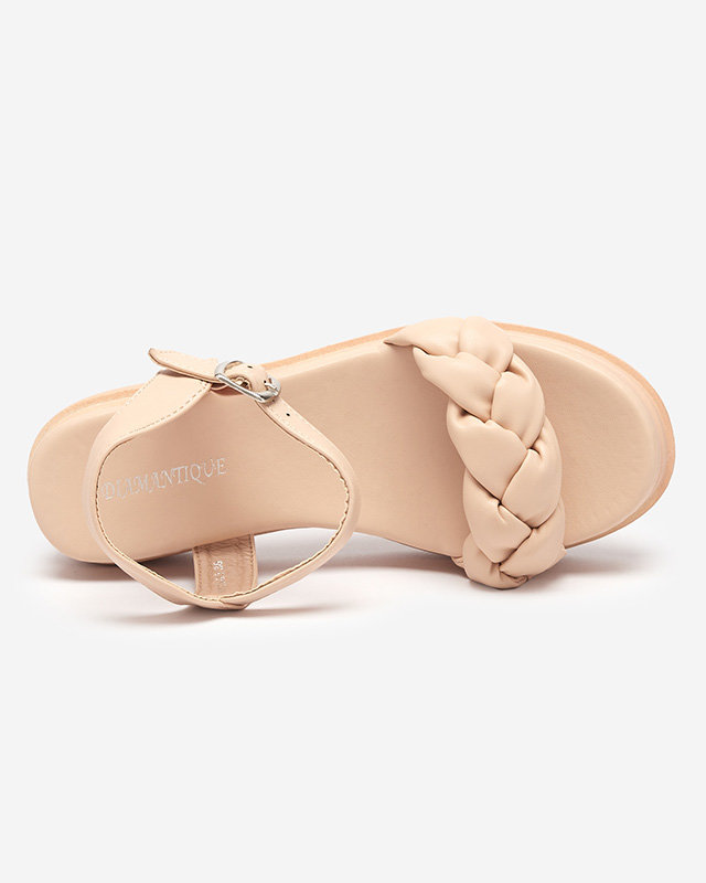 OUTLET Sandale poudreuse femme à ceinture tressée Kafha - Footwear