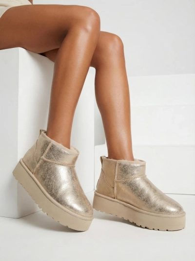 Royalfashion Bottes de neige à plateforme pour femmes a'la Dagodo