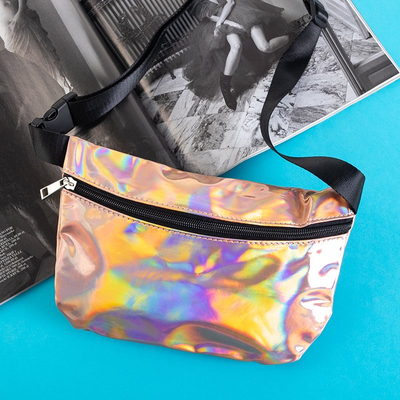 Sac banane holographique pour femme en or - Sacs à main