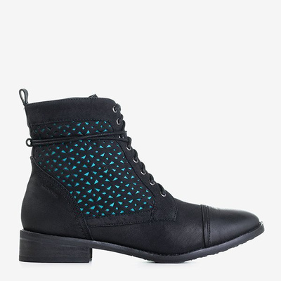 Bottes noires avec une tige ajourée Mistral - Footwear