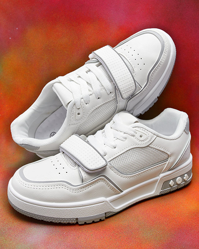 Baskets de sport pour femmes en blanc-gris Xirrat- Footwear