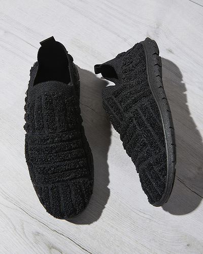 Noir Chaussures de sport pour femmes à enfiler Kerliv- Footwear