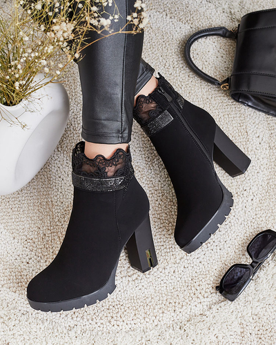 Royalfashion Bottes stiletto décorées Leroleda pour femme