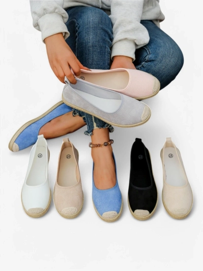 Royalfashion Espadrilles écologiques en daim pour femmes Aroles