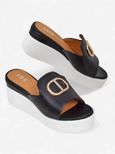 Royalfashion Sandales compensées pour femmes Daffin