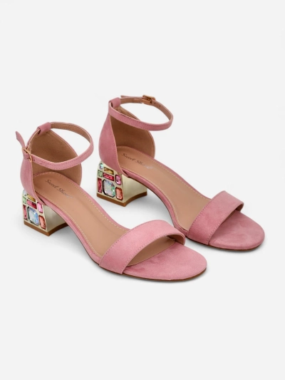 Sandales Royalfashion pour femmes avec talon décoratif Ballou